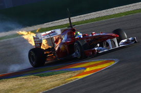 Fiery start for Massa