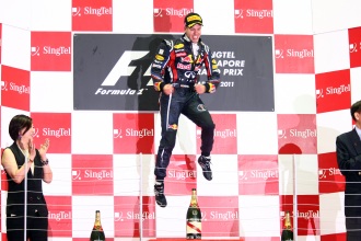 Vettel singapore podium