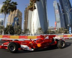 Marc Gene does Ferrari demo run for 20,000 crowd in Qatar