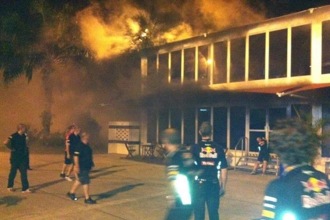 Fire destroys Lotus hospitality suite at Sepang