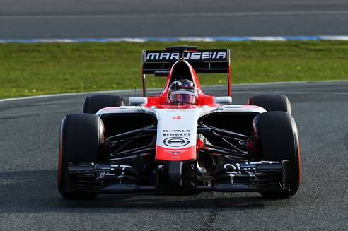 Marussia's MR03 made it to Jerez. Marussia F1 Team