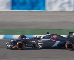 Sauber satisfied with first test