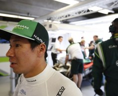 Kobayashi drops position after gearbox change