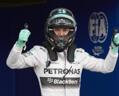 Rosberg elated after claiming pole