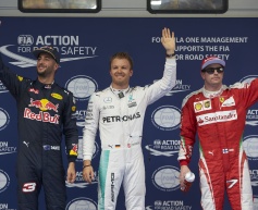 Rosberg beats Ricciardo to pole, Hamilton last